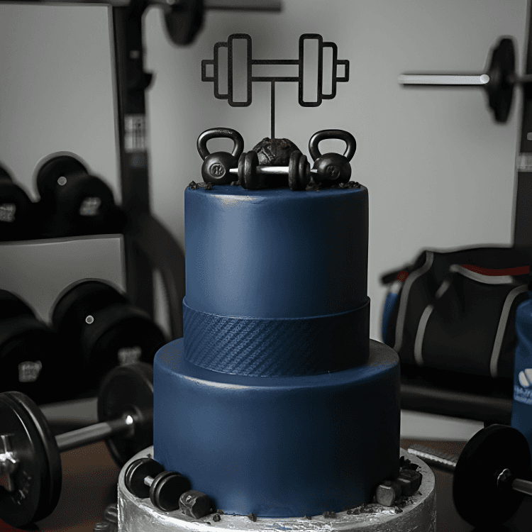 dumbell cake topper - Buba - bolja rezolucija