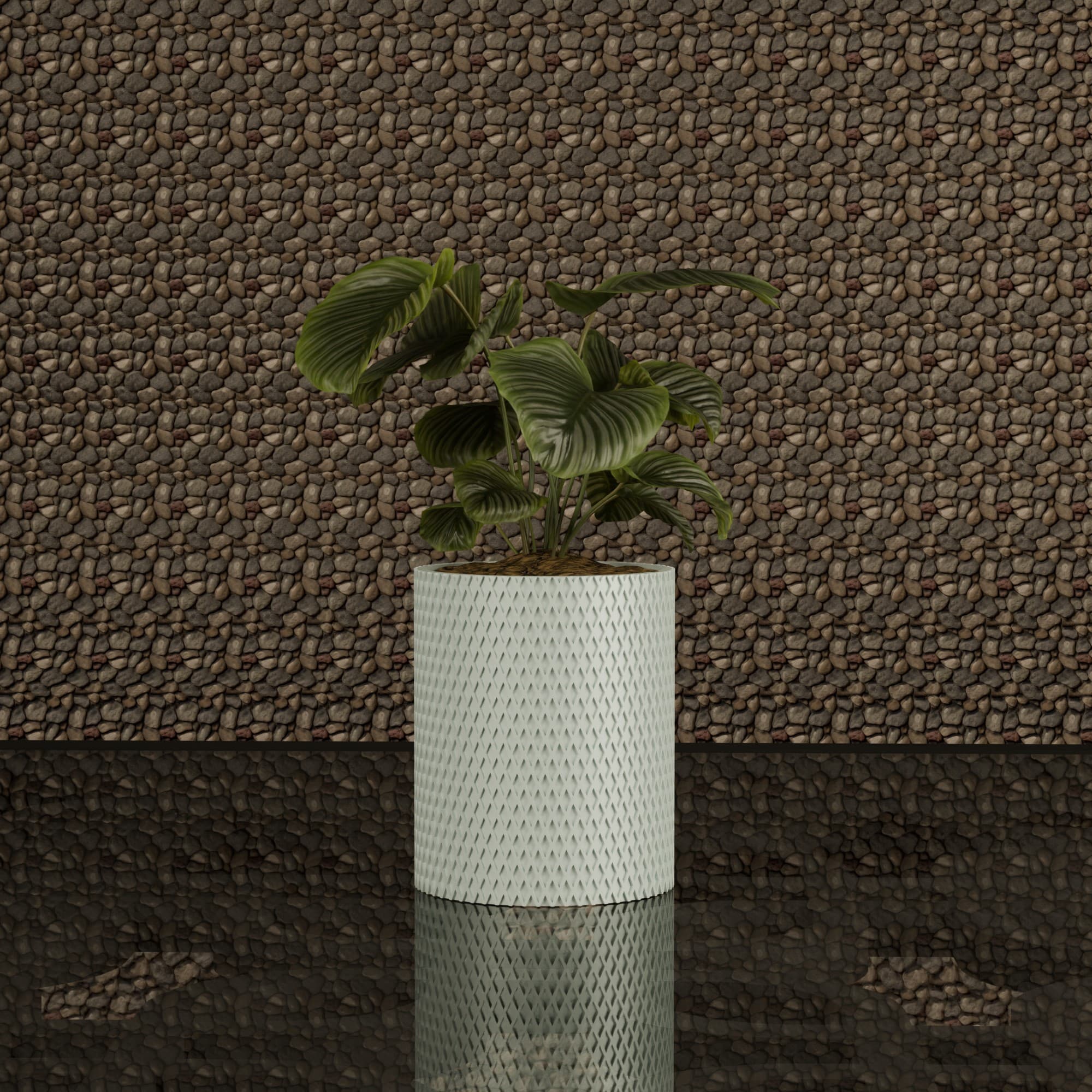 Knurled Cylinder - bijela