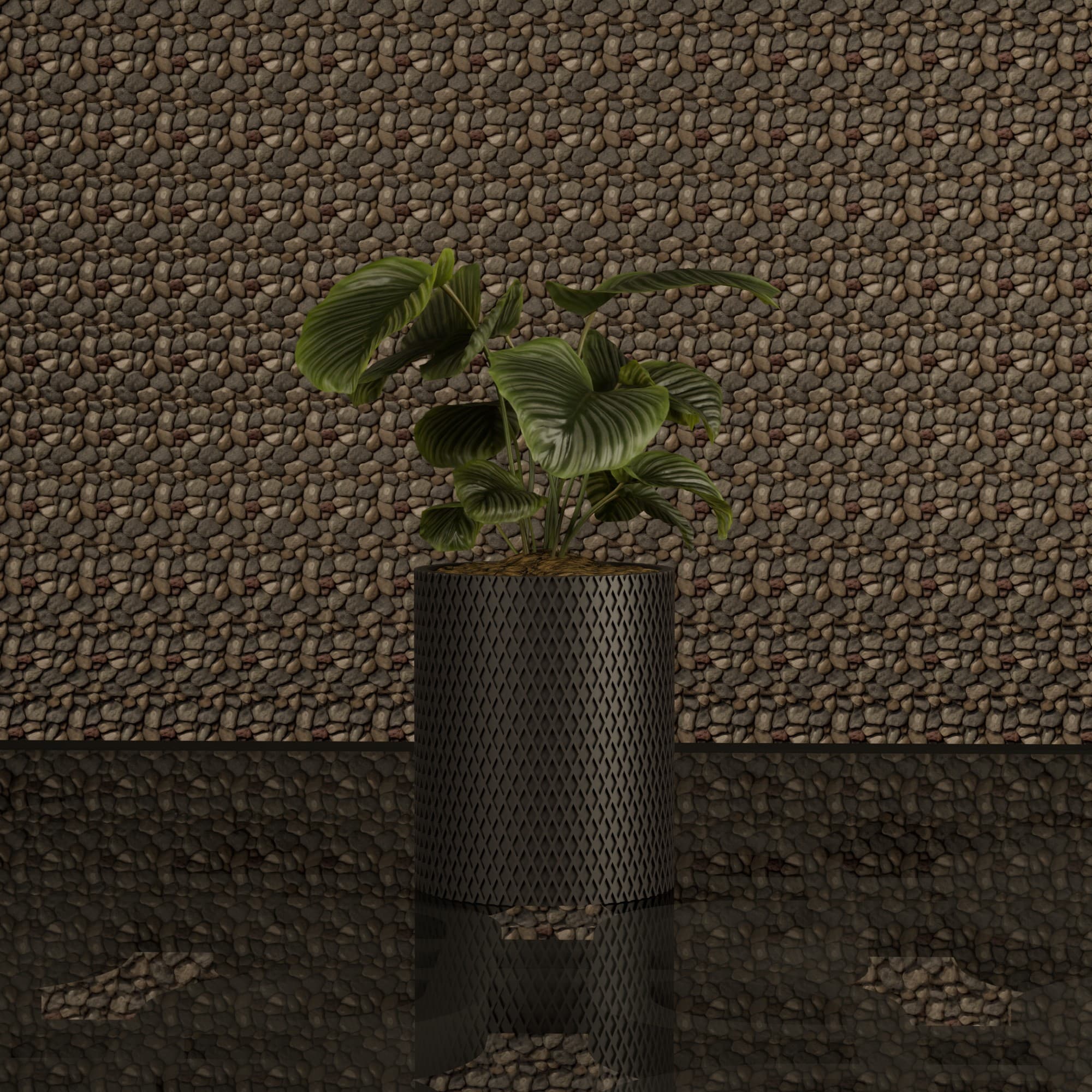 Knurled Cylinder - crna