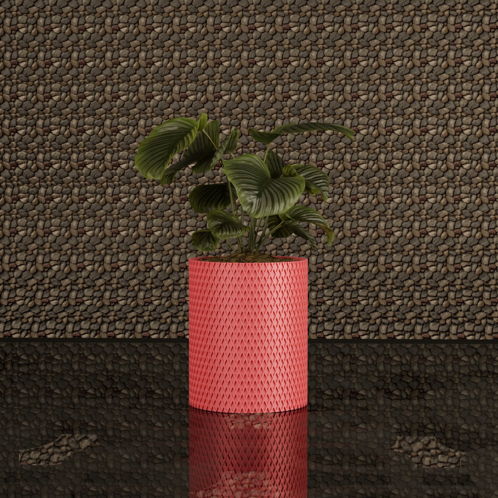 Knurled Cylinder - roza