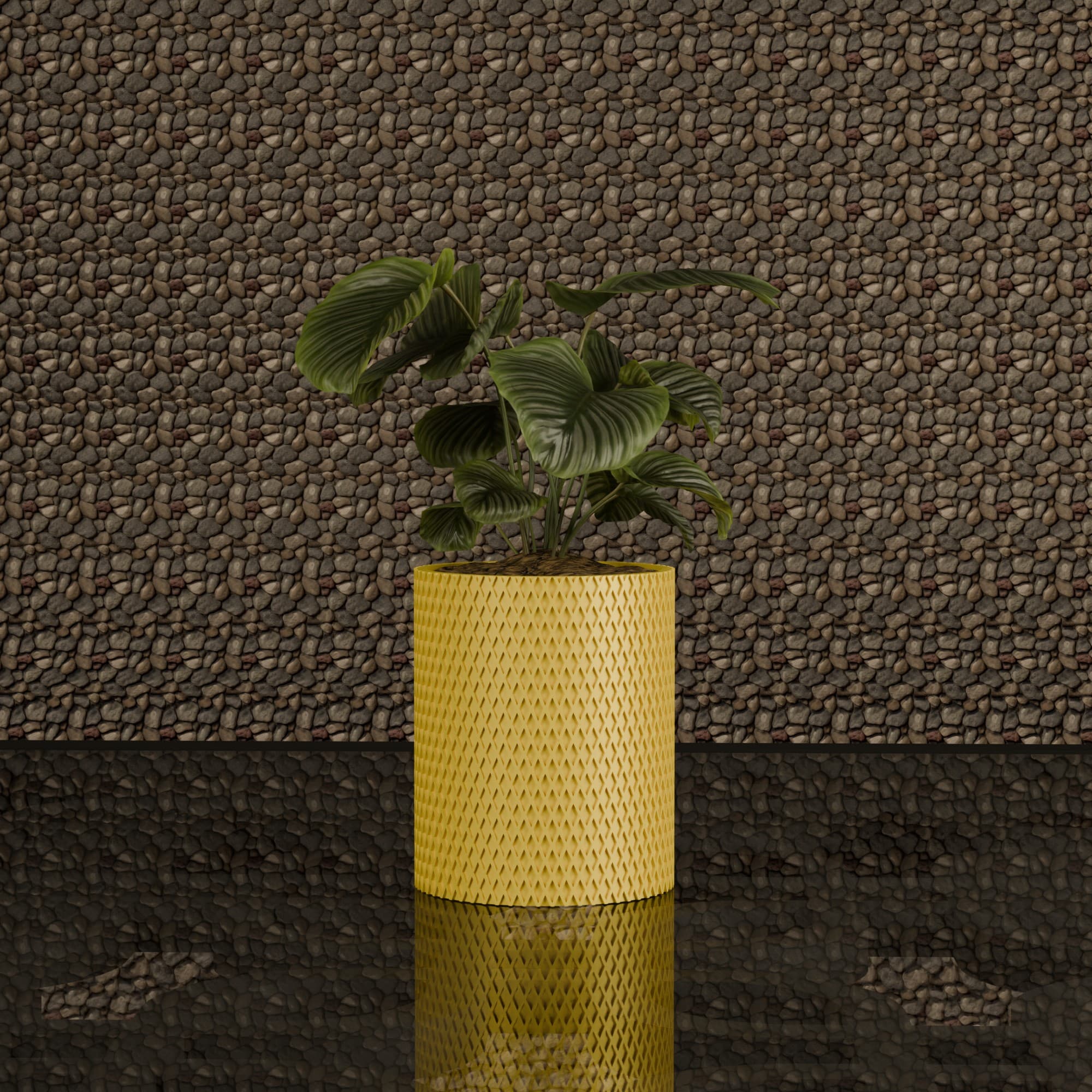 Knurled Cylinder - žuta