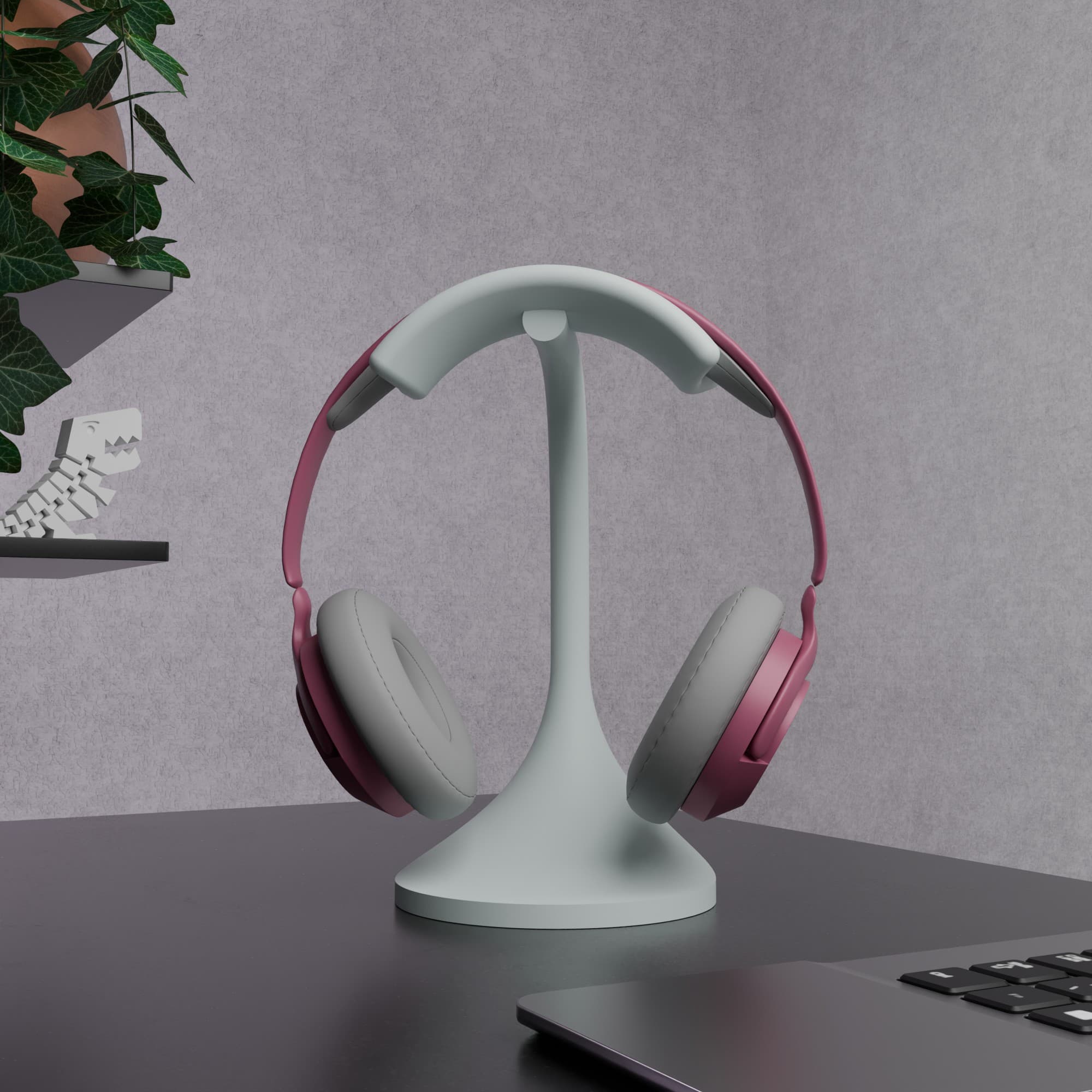 Stalak za slušalice SoundNest - bijela