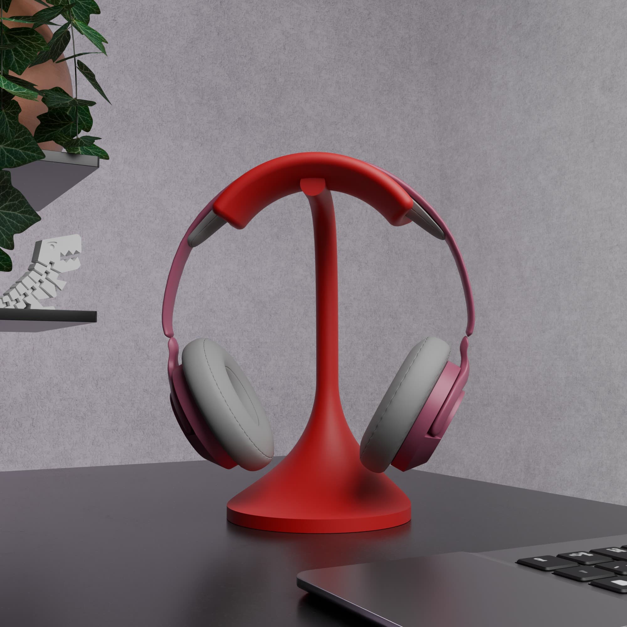 Stalak za slušalice SoundNest - crvena