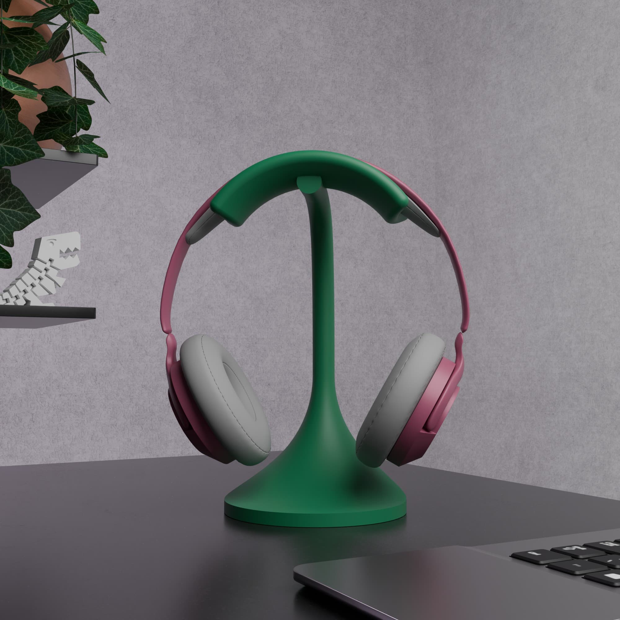 Stalak za slušalice SoundNest - tamnozelena