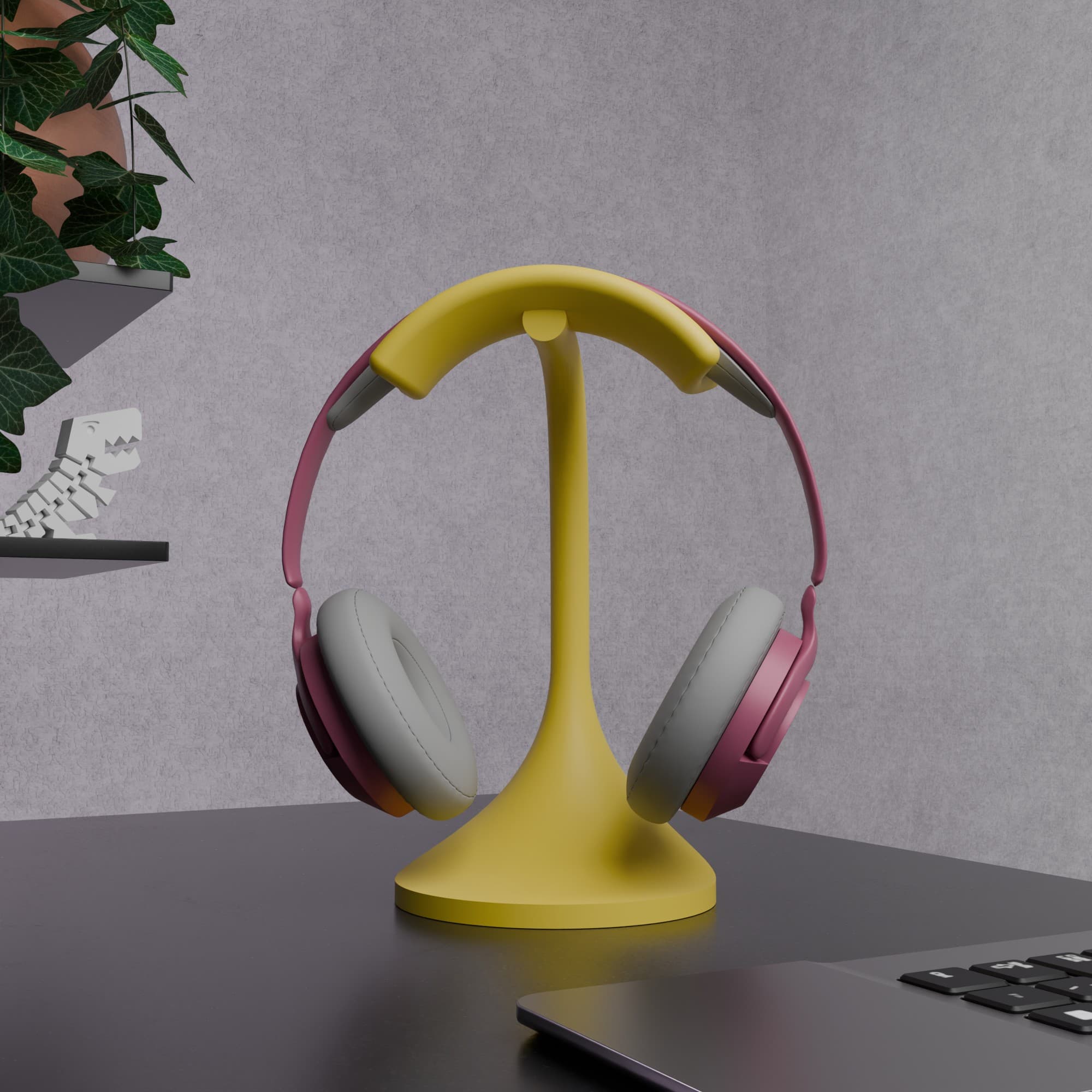 Stalak za slušalice SoundNest - žuta