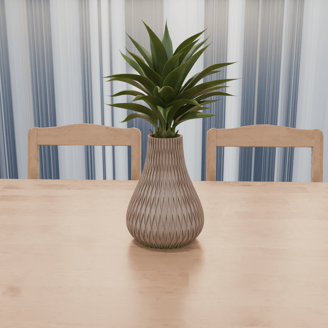 Vase Knurled Texture -slika 1