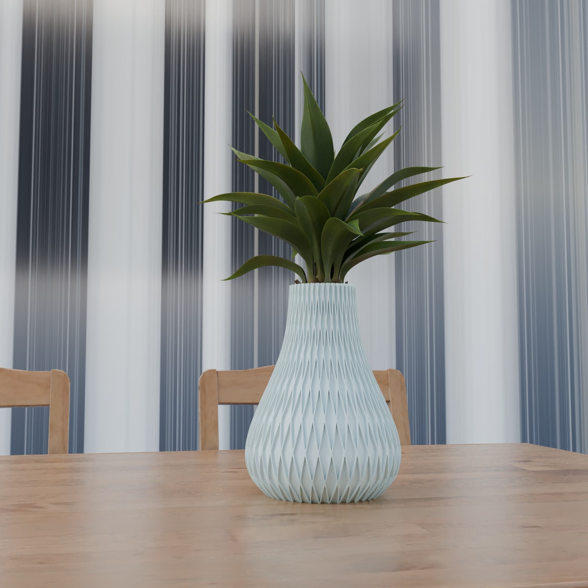 Vaza Knurled - bijela