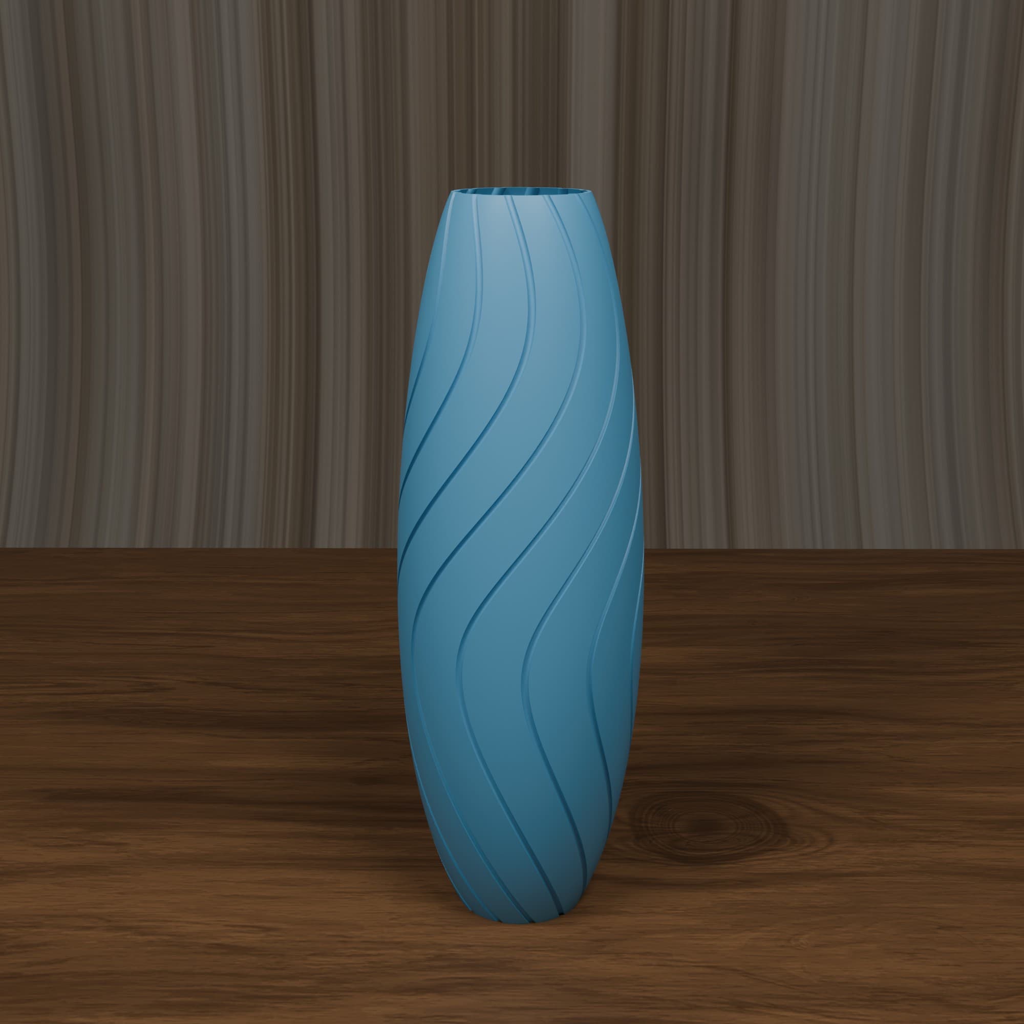 Vaza Spiral Wave - plava