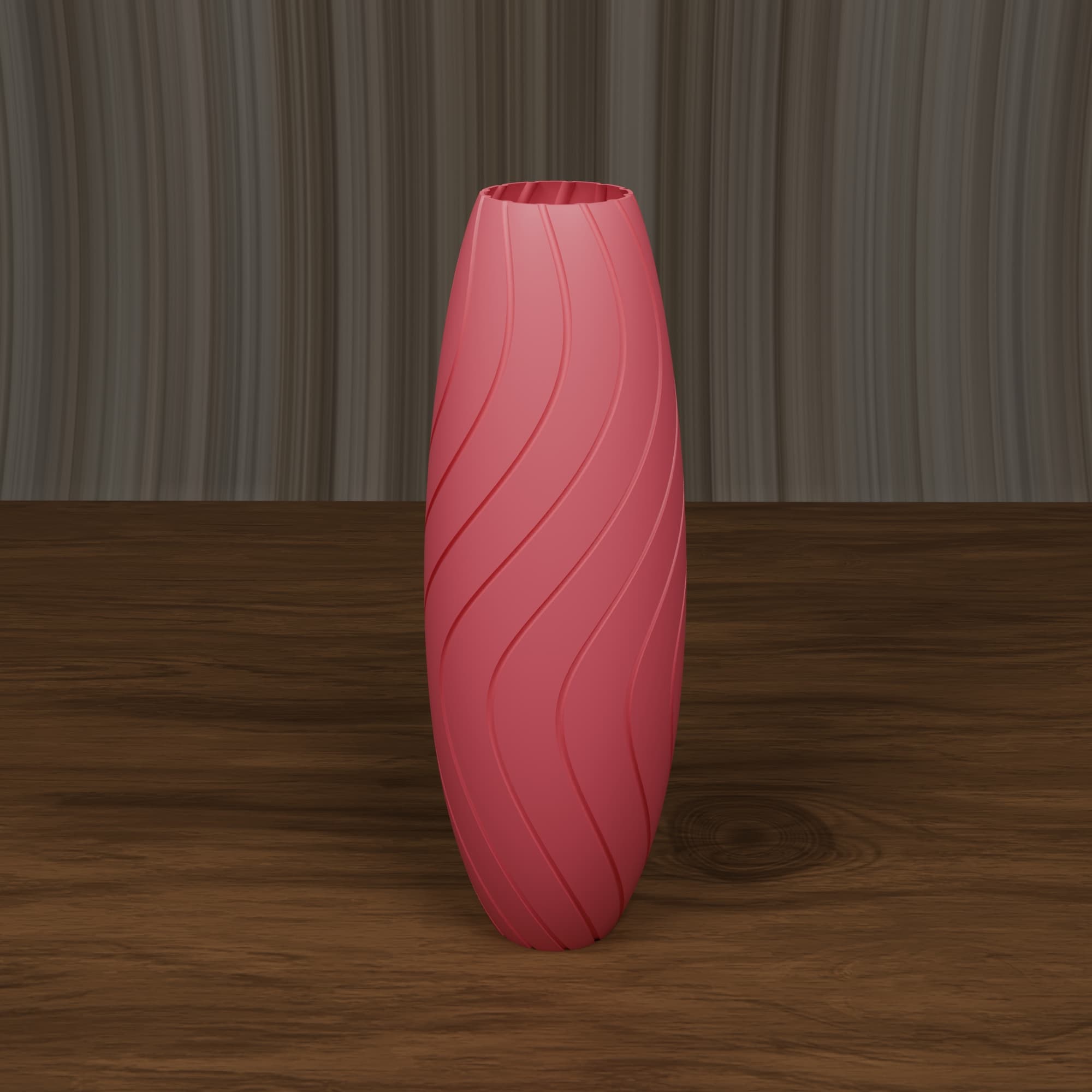 Vaza Spiral Wave - roza