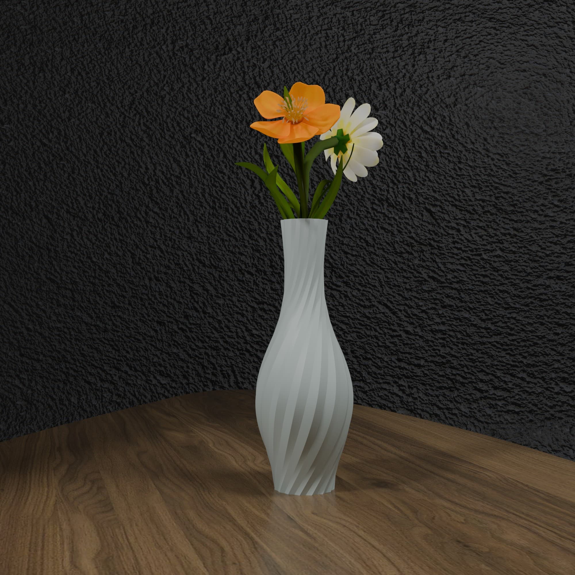 Vaza Twist Elegance - bijela