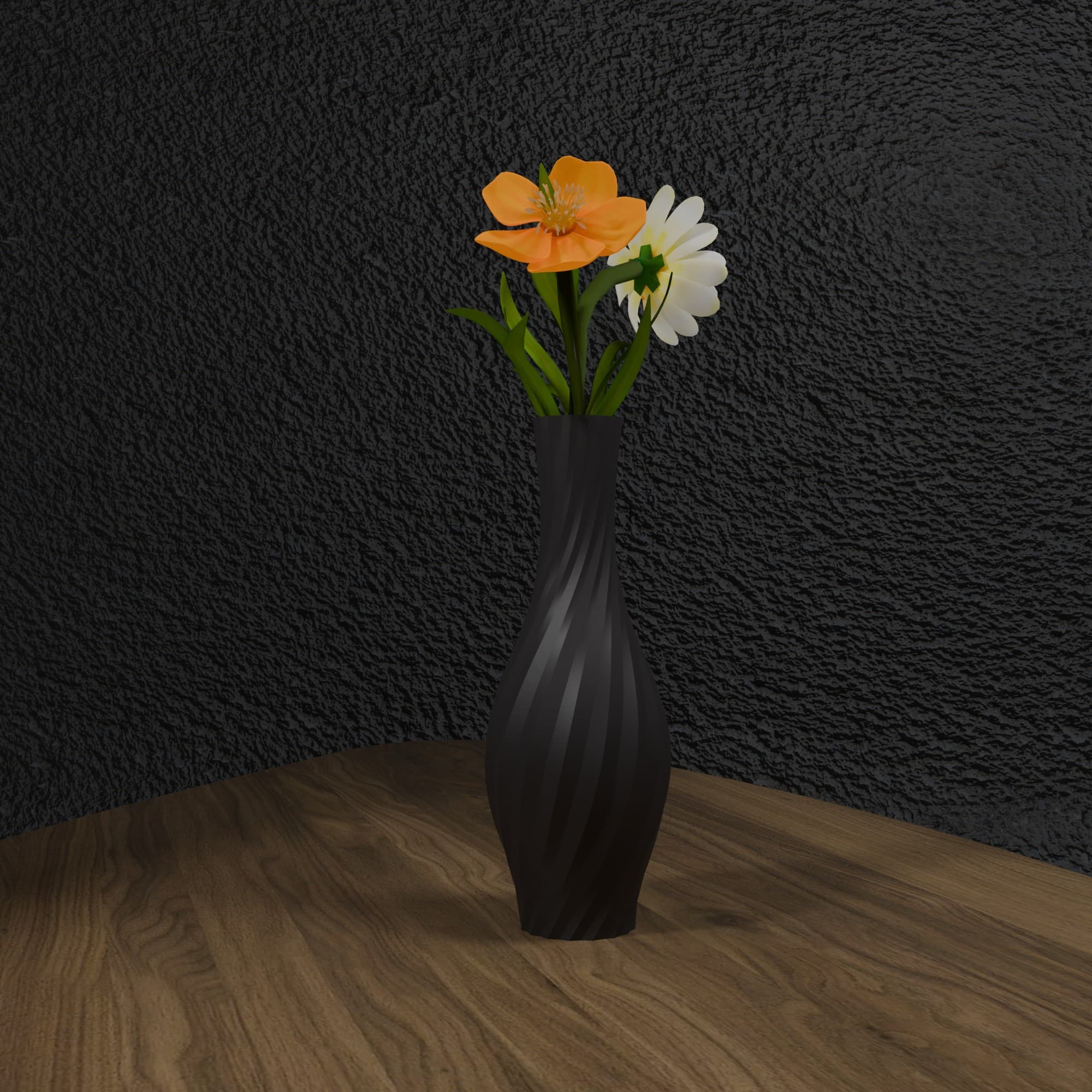 Vaza Twist Elegance - crna