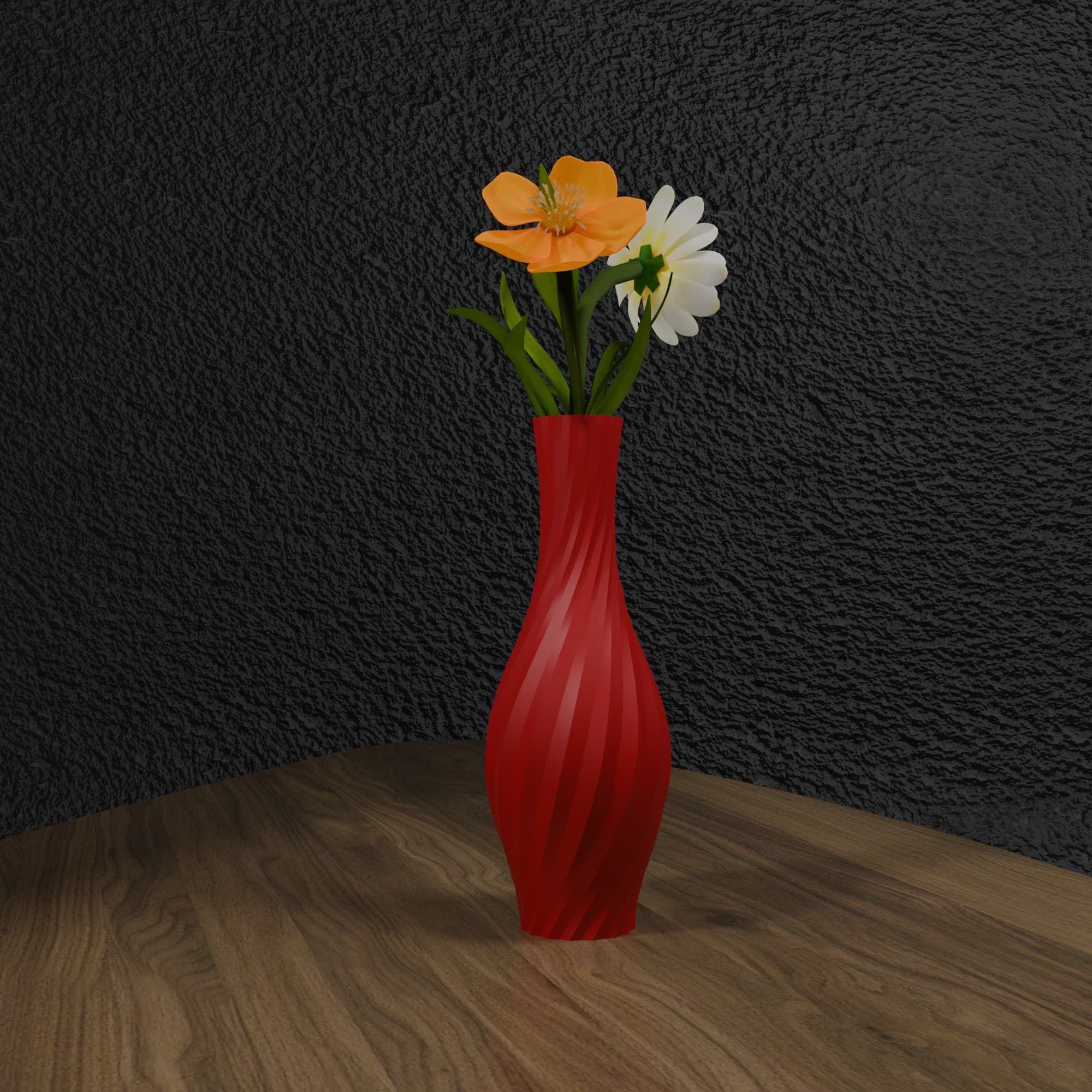 Vaza Twist Elegance - crvena