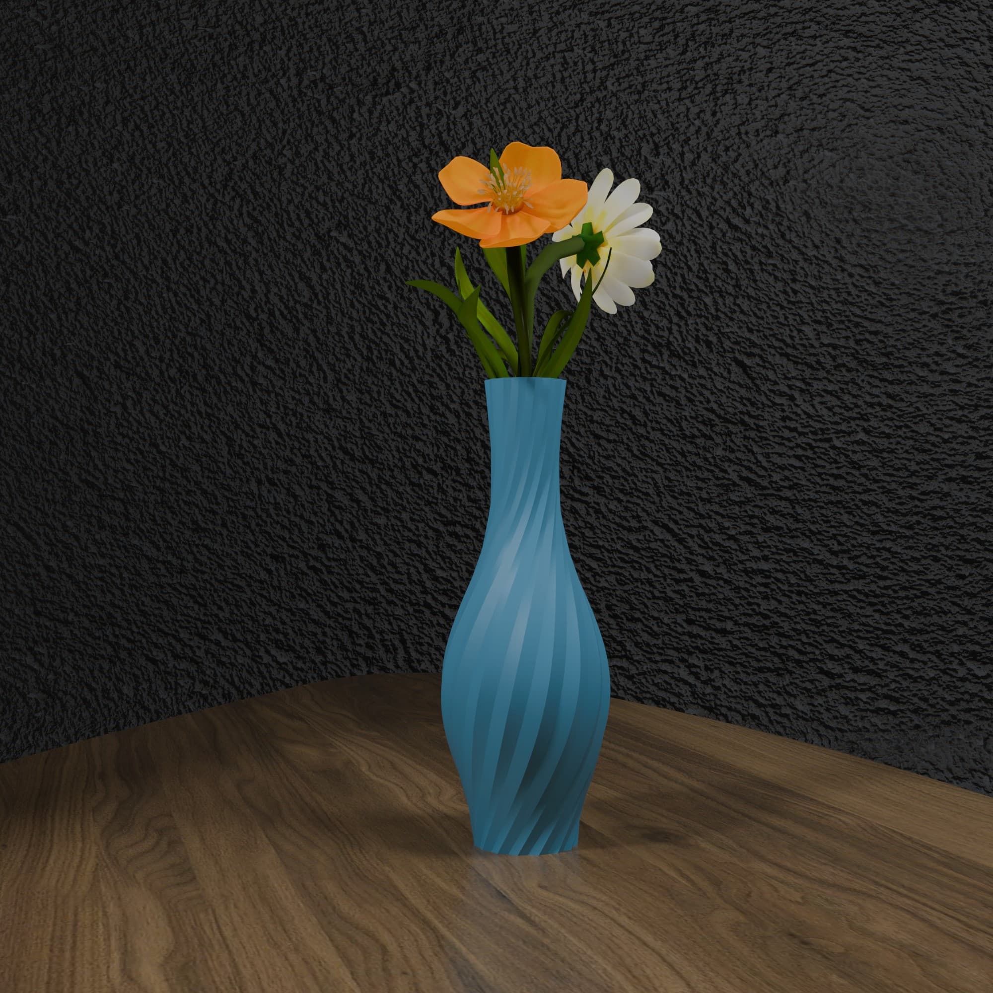 Vaza Twist Elegance - plava